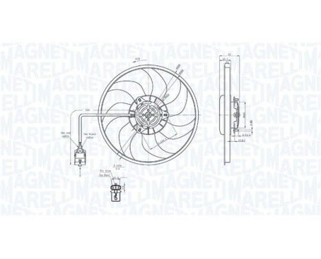 Cooling fan MTC712AX Magneti Marelli, Image 2