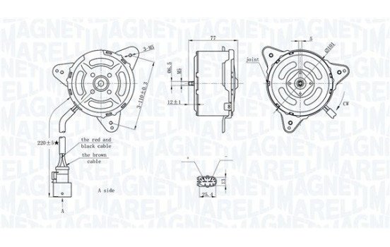 Cooling fan MTC717AX Magneti Marelli, Image 2