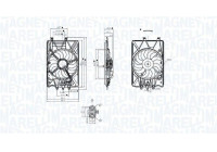 Cooling fan MTC781AX Magneti Marelli