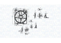 Cooling fan MTC787AX Magneti Marelli