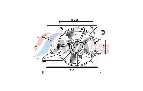 Cooling fan MZ7546 Ava Quality Cooling