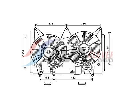 Cooling fan MZ7547 Ava Quality Cooling