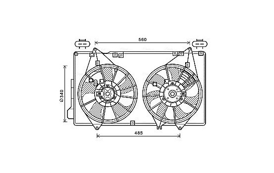 Cooling fan MZ7553 Ava Quality Cooling