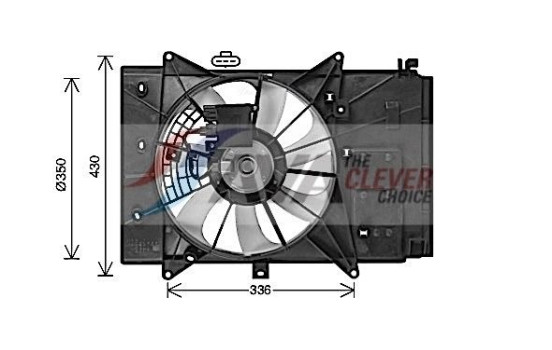 Cooling fan MZ7555 Ava Quality Cooling