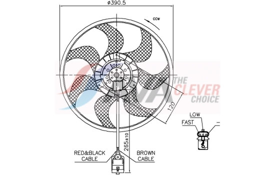 Cooling fan OL7524 Ava Quality Cooling, Image 2