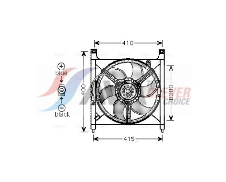 Cooling fan OL7525 Ava Quality Cooling