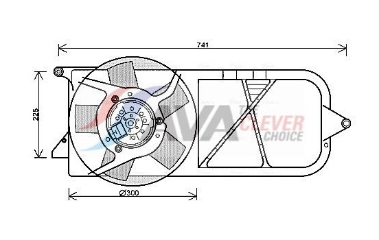 Cooling fan OL7537 Ava Quality Cooling