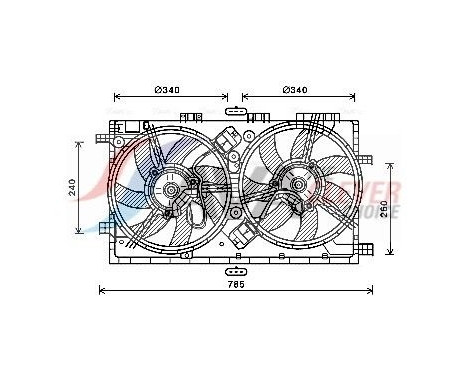 Cooling fan OL7641 Ava Quality Cooling