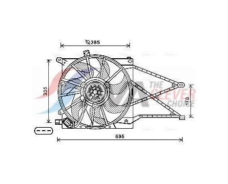 Cooling fan OL7649 Ava Quality Cooling