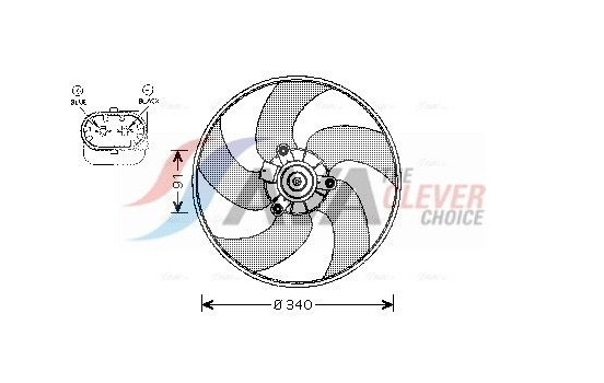 Cooling fan PE7522 Ava Quality Cooling