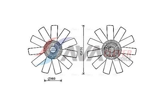 Cooling fan RTF558 Ava Quality Cooling