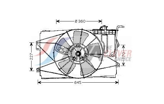 Cooling fan TO7524 Ava Quality Cooling