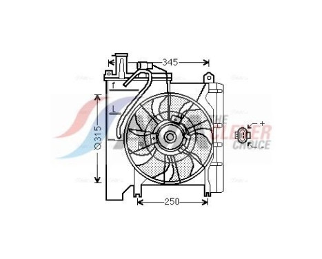 Cooling fan TO7553 Ava Quality Cooling
