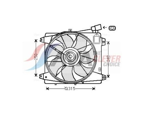 Cooling fan TO7555 Ava Quality Cooling