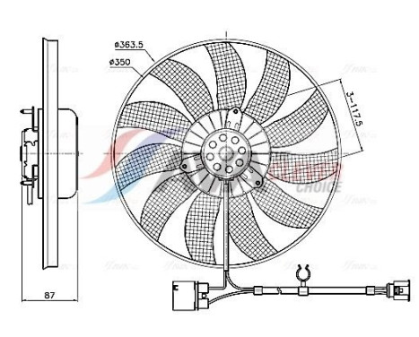 Cooling fan VN7442 Ava Quality Cooling