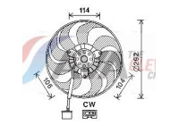 Cooling fan VN7539 Ava Quality Cooling