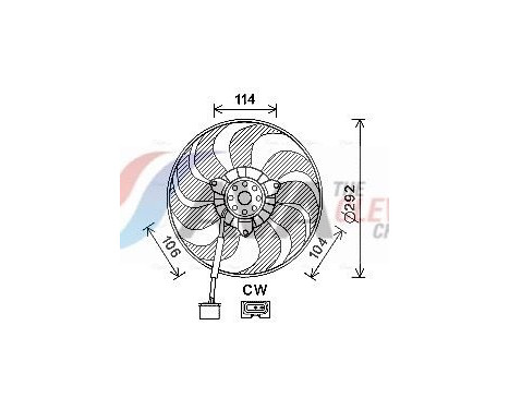 Cooling fan VN7539 Ava Quality Cooling
