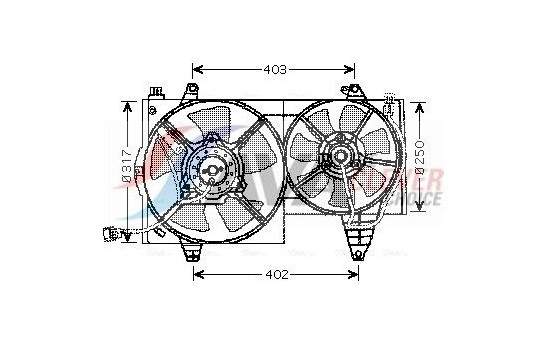 Cooling fan VO7505 Ava Quality Cooling
