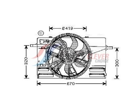 Cooling fan VO7508 Ava Quality Cooling