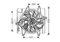 Cooling fan wheel 2605001 Diederichs