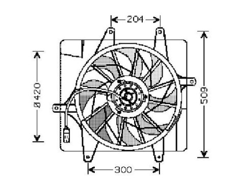 Cooling fan wheel 2605001 Diederichs