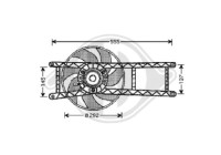 Cooling fan wheel 3434001 Diederichs