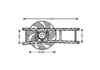 Cooling fan wheel 3434001 Diederichs