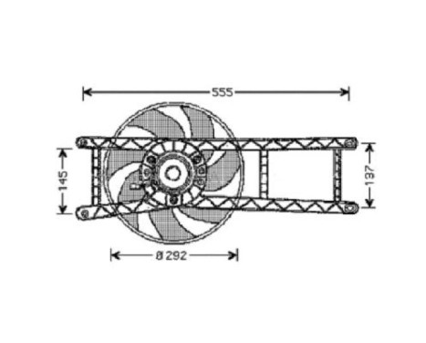 Cooling fan wheel 3434001 Diederichs