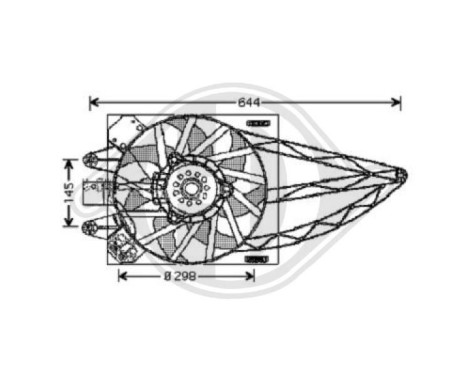 Cooling fan wheel 3434201 Diederichs, Image 2