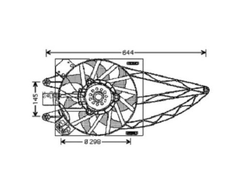 Cooling fan wheel 3434201 Diederichs