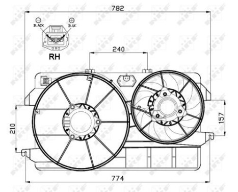 Cooling fan wheel 47000 NRF, Image 2