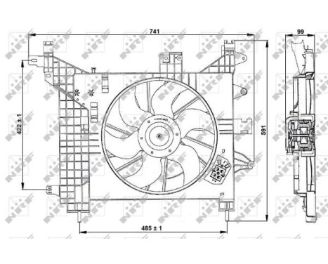 Cooling fan wheel 470023 NRF, Image 6