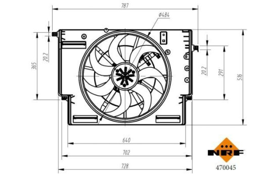 Cooling Fan Wheel 470045 NRF