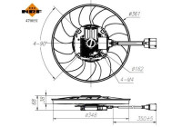 Cooling fan wheel 470051 NRF