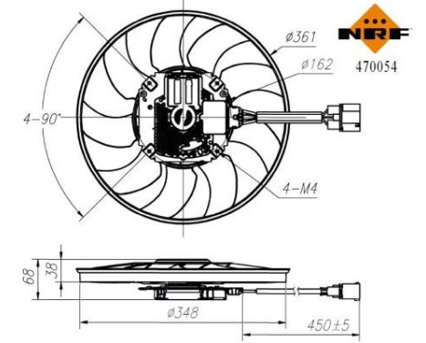 Cooling fan wheel 470054 NRF, Image 4