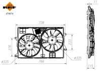 Cooling fan wheel 470074 NRF