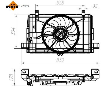 Cooling fan wheel 470078 NRF, Image 5
