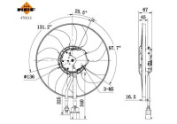 Cooling fan wheel 470111 NRF