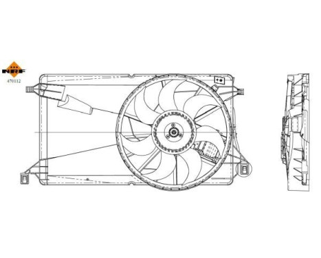 Cooling fan wheel 470112 NRF