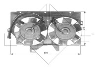 Cooling fan wheel 47036 NRF