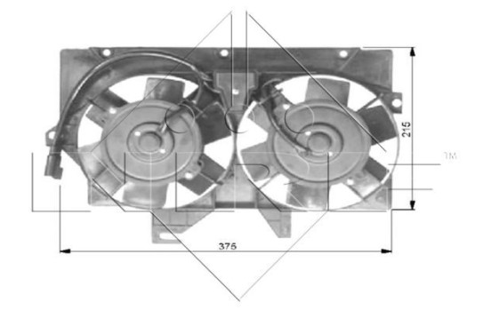 Cooling fan wheel 47036 NRF