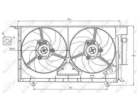 Cooling fan wheel 47075 NRF, Image 5