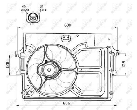 Cooling fan wheel 47490 NRF, Image 3