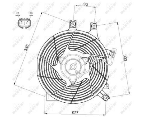 Cooling Fan Wheel 47500 NRF, Image 3