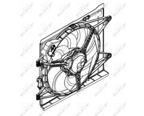 Cooling fan wheel 47598 NRF