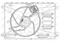 Cooling fan wheel 47627 NRF