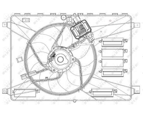 Cooling fan wheel 47627 NRF, Image 3