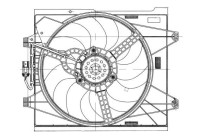 Cooling fan wheel 47655 NRF