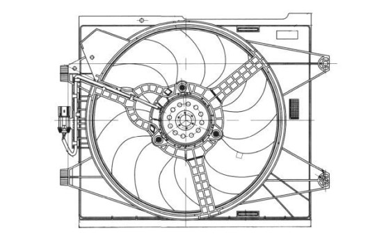 Cooling fan wheel 47655 NRF