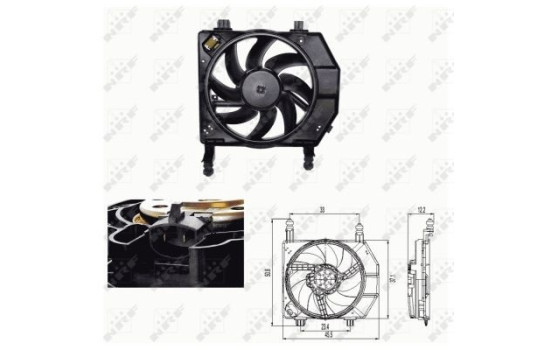 Cooling fan wheel 47681 NRF